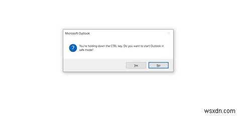 안전 모드에서 Outlook을 시작하는 방법 