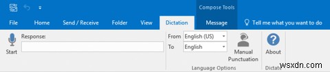 Microsoft Outlook에서 이메일을 받아쓰는 방법