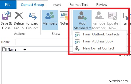 Outlook에서 메일 그룹을 사용하여 여러 수신자에게 이메일을 보내는 방법