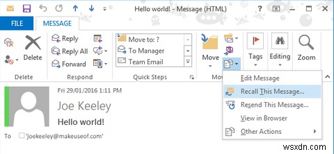 상사처럼 Microsoft Outlook 이메일 받은편지함 관리 