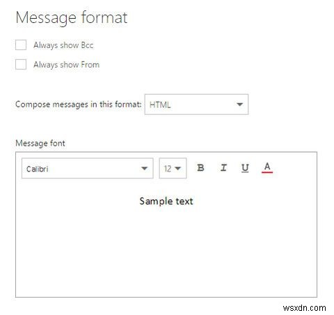 Microsoft Outlook에서 이메일 글꼴 및 서식을 편집하는 방법