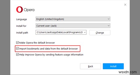 Operas의 새로운 R5 업데이트로 다른 브라우저에서 전환할 수 있습니까?