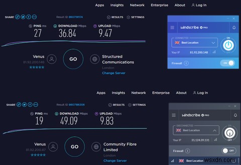 Windscribe VPN 검토:기가 막히거나 가벼운 바람입니까?