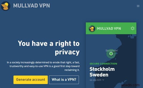 Mullvad VPN 검토:최첨단 및 복합 