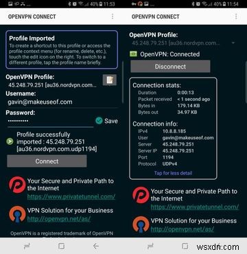 OpenVPN Connect를 사용하여 스마트폰을 거의 모든 VPN에 연결