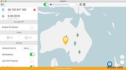 Mac용 NordVPN:OS X에서 개인 정보 및 지역을 쉽게 관리