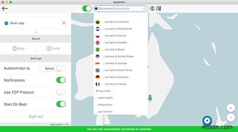 Mac용 NordVPN:OS X에서 개인 정보 및 지역을 쉽게 관리
