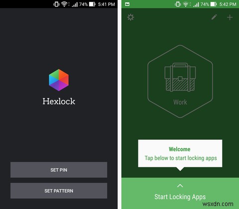 Hexlock을 사용하여 Android에서 개별 앱을 잠그는 방법