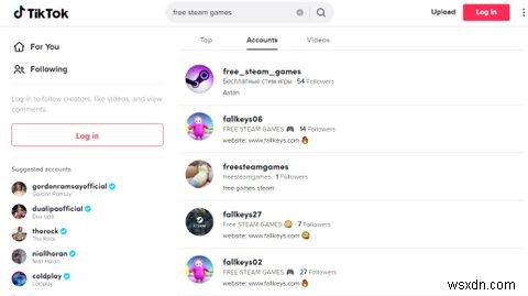 새로운 TikTok 사기는 무료 Steam 게임을 제공합니다:주의해야 할 사항 