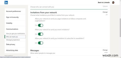 LinkedIn에서 초대장을 보낼 수 있는 사람을 제어하는 ​​방법 