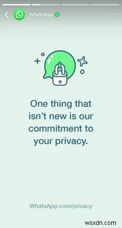 WhatsApp은 사용자의 개인정보 보호를 약속합니다