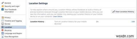 Facebook에서 위치 기록을 보고 삭제하는 방법