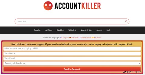 AccountKiller를 사용하여 이전 온라인 계정을 삭제하는 방법