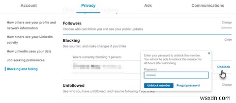 LinkedIn에서 누군가를 차단하는 방법 