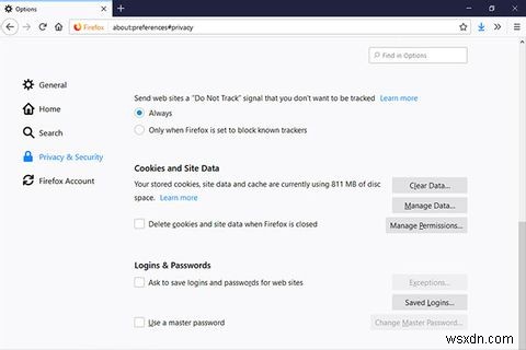 온라인 개인 정보 보호를 극대화하기 위한 10가지 빠른 Firefox 조정 