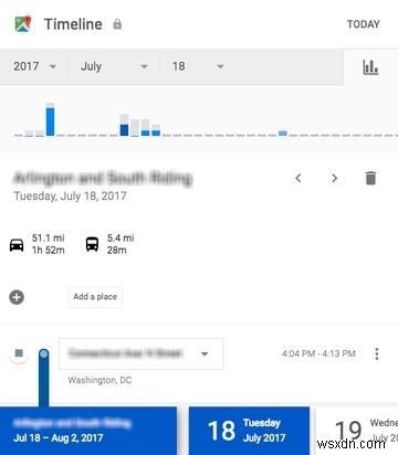 Google 지도에서 위치 기록을 보고 삭제하는 방법