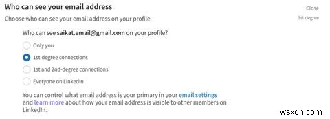 귀하의 이메일 주소를 볼 수 있는 사람을 제한하여 LinkedIn 개인정보 보호 강화