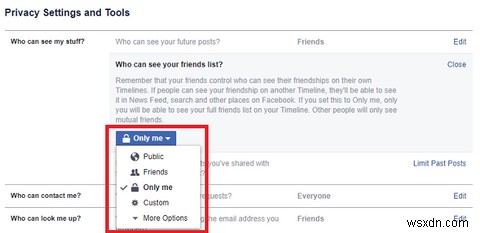 Facebook에서 친구를 사귀고 상태 업데이트에서 숨기는 방법