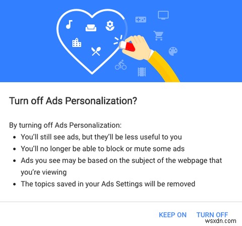 Google 개인 맞춤 광고를 비활성화하는 방법 