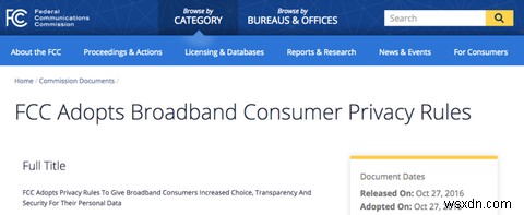 FCC의 새로운 ISP 규정이 귀하의 개인 정보를 보호합니까?