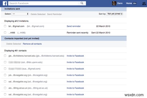 Facebook이 방해하는 친구 제안은 개인 정보를 침해할 수 있습니다.