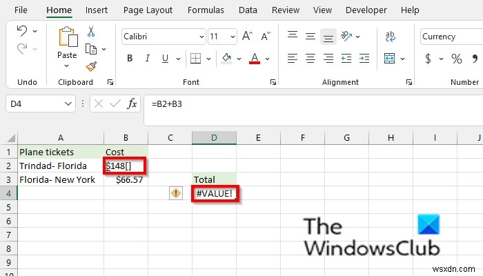 Excel에서 #VALUE 오류를 수정하는 방법 