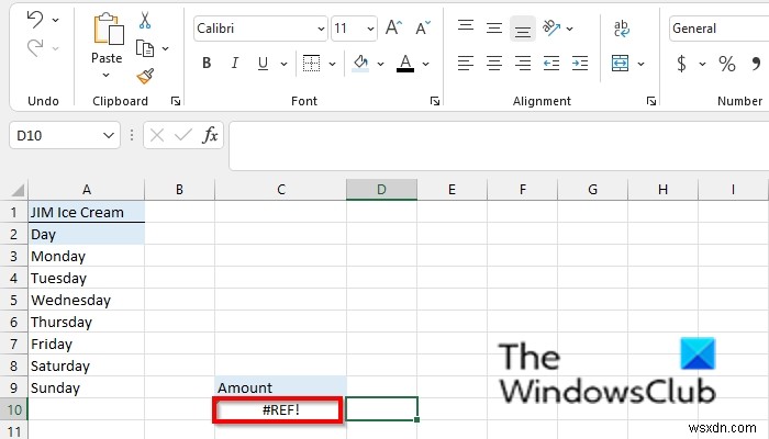 Excel에서 #REF 오류를 수정하는 방법 