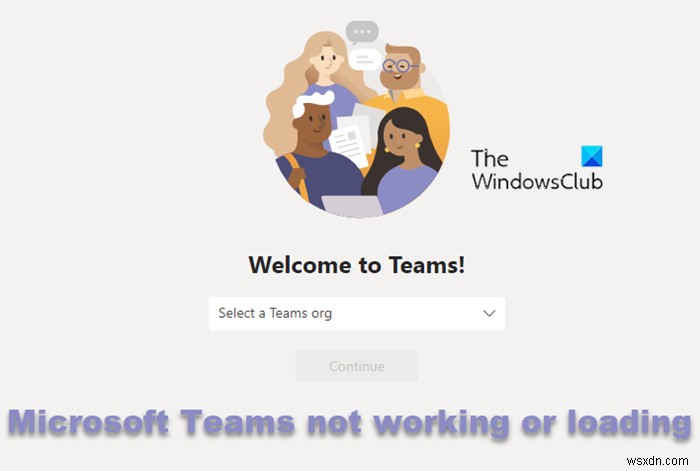 Microsoft Teams 웹 앱이 작동하지 않거나 로드되지 않음 