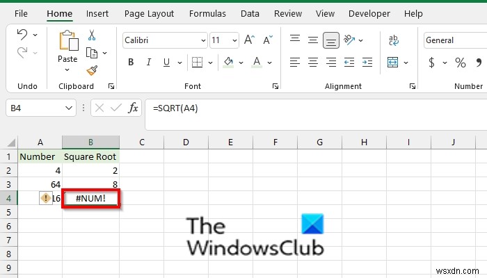Excel에서 #NUM 오류를 제거하는 방법 
