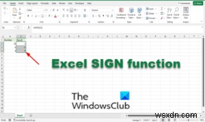 Excel에서 SIGN 기능을 사용하는 방법 