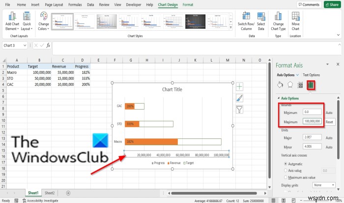 Excel에서 막대 또는 원 진행률 차트를 만드는 방법 