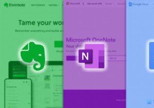 Evernote 대 OneNote 대 Google 문서:어느 것이 더 낫습니까?