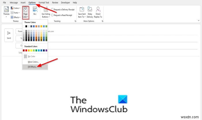 Outlook 이메일에 워터마크를 추가하는 방법 