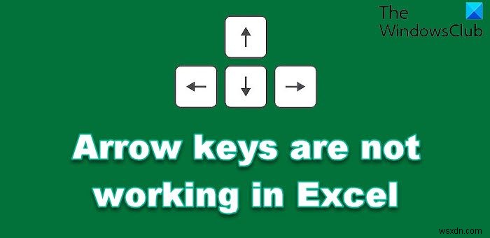 Microsoft Excel에서 화살표 키가 작동하지 않음 