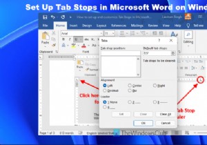 마이크로소프트 워드에서 탭 정지(Tab Stop) 설정하고 활용하는 방법