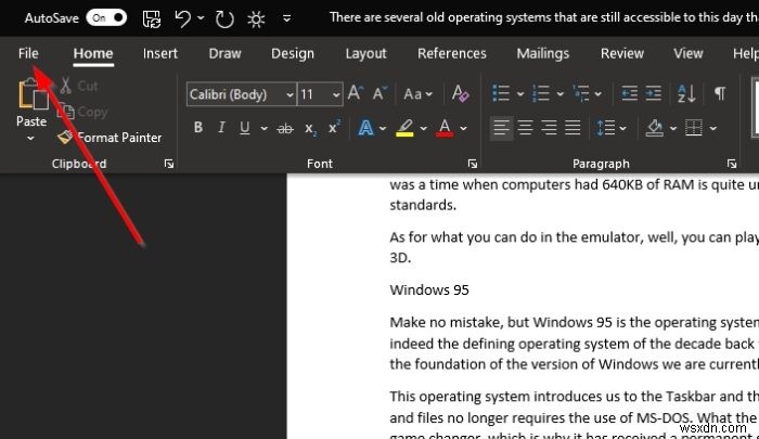 Word 및 Excel Office 프로그램에서 개발자 탭을 추가하는 방법 