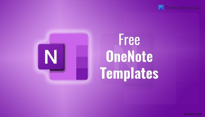 프로젝트 관리 및 플래너를 위한 무료 OneNote 템플릿 