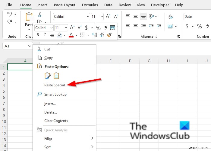 Microsoft Excel에서 데이터를 붙여넣을 수 없음 오류를 수정하는 방법 