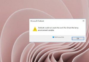 Outlook  작업 파일을 만들 수 없습니다  오류 해결 방법 – 임시 환경 변수 확인부터 Office 복구까지