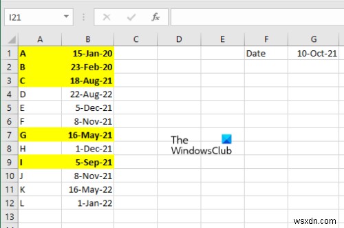 Excel에서 조건부 서식을 사용하여 날짜가 있는 행을 강조 표시하는 방법 