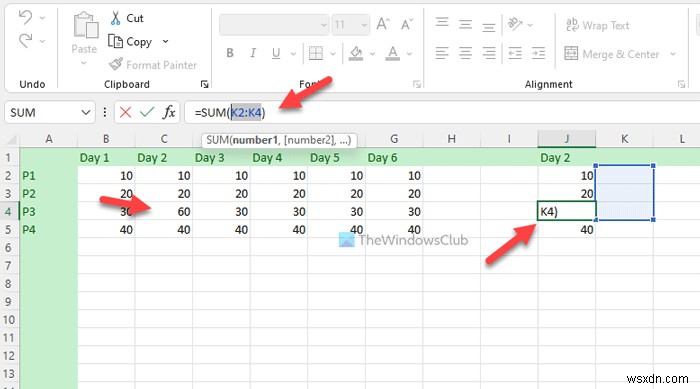 Excel 스프레드시트에서 열과 행을 복사하여 붙여넣는 방법 
