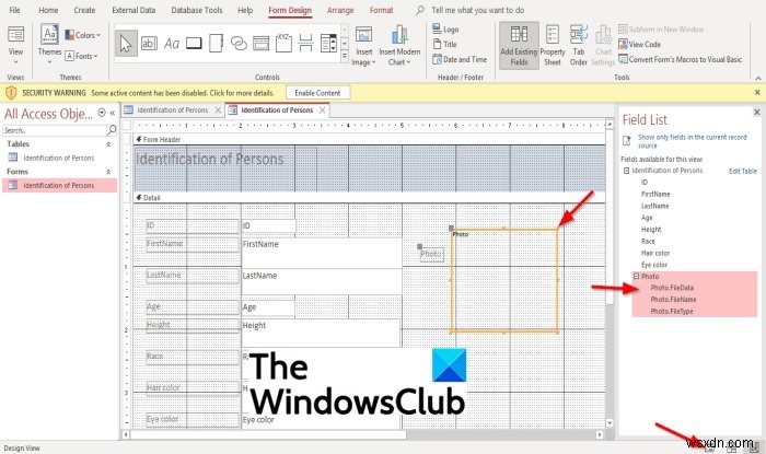 Microsoft Access 양식에 이미지를 추가하는 방법 