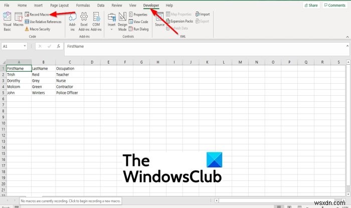 Microsoft Excel에서 매크로를 만들고 실행하는 방법 