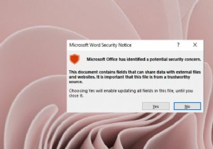 Microsoft Office  잠재적인 보안 문제가 식별되었습니다  오류 해결 방법