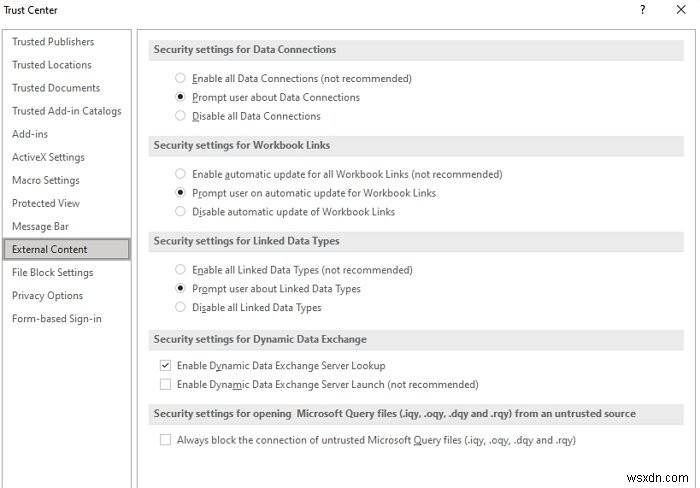 Microsoft Office는 잠재적인 보안 문제를 식별했습니다. 