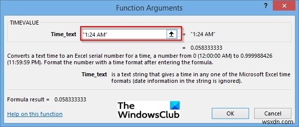 Microsoft Excel에서 TIMEVALUE 함수를 사용하는 방법 