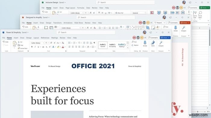 Microsoft Office 2021의 새로운 기능 