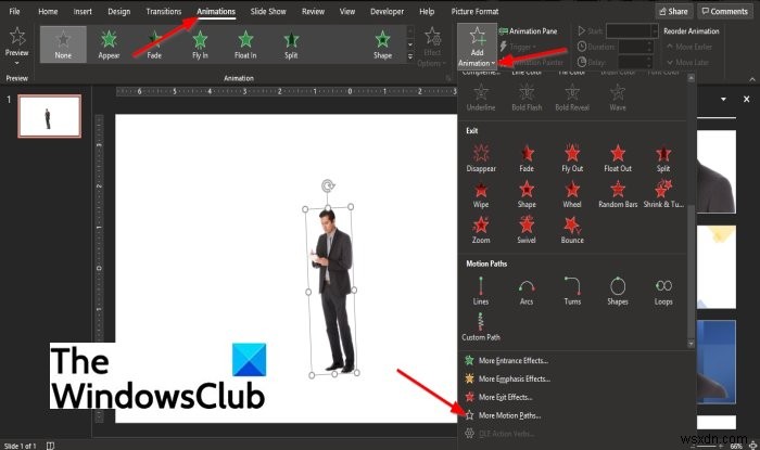 PowerPoint에서 동작 경로 애니메이션을 만들고 추가하는 방법