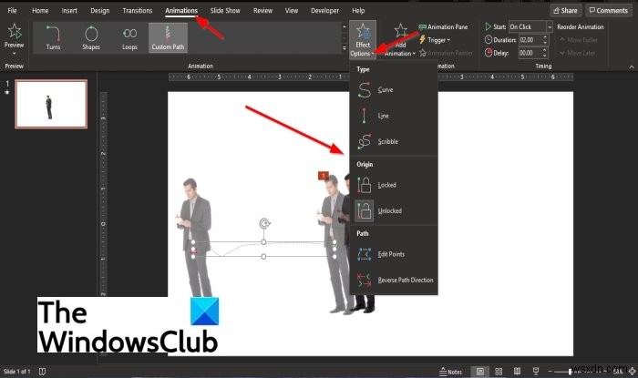 PowerPoint에서 동작 경로 애니메이션을 만들고 추가하는 방법