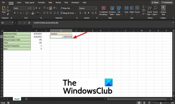 Microsoft Excel에서 기간 재무 기능을 사용하는 방법 